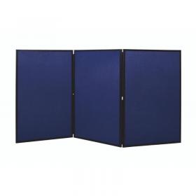 Bi-Office Showboard Exhibition System 3 Panel BlueGrey - DSP330513 44143BS