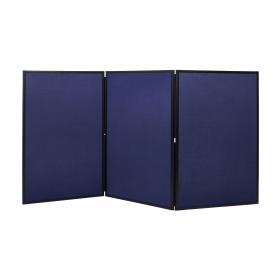 Bi-Office Showboard Exhibition System 3 Panel Blue/Grey - DSP330513 44143BS