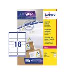 Avery Laser Address Label 99.1x33.9mm 16 Per A4 Sheet White (Pack 1600 Labels) L7162-100 44146AV