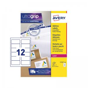 Photos - Self-Stick Notes Laser Tools Avery Laser Address Label 63.5x72mm 12 Per A4 Sheet White Pack 3000