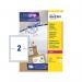 Avery Laser Parcel Label 199.6x143.5mm 2 Per A4 Sheet White (Pack 200 Labels) L7168-100 44286AV