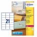 Avery Laser Address Label 63.5x38mm 21 Per A4 Sheet Clear (Pack 525 Labels) L7560-25 44412AV