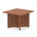 Dynamic Impulse W600 x D600 x H435mm Square Coffee Table Panel Arrowhead Leg Walnut Finish - I003424 44498DY