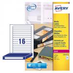 Avery Laser Video Spine Label 145x17mm 16 Per A4 Sheet White (Pack 400 Labels) L7674-25 44531AV