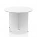 Dynamic Impulse W1000 x D1000 x H730mm Free-Standing Round Table Panel Arrowhead Leg White Finish - I003398 44568DY