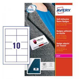 Photos - Self-Stick Notes Avery Self-Adhesive Name Badge 80x50mm White Pack 200 L4785-20 44769AV