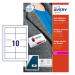 Avery Self-Adhesive Name Badge 80x50mm White (Pack 200) L4785-20 44769AV