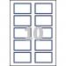 Avery Self-Adhesive Name Badge 80x50mm WhiteBlue (Pack 200) L4787-20 44776AV