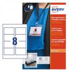 Avery Name Badge Insert 86x55mm 160gsm White (Pack 200) L7418-25 44804AV