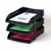 Avery Eco Letter Tray Risers 75mm Plastic Black (Pack 4) - 403 44811AV