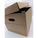 ValueX ArchiveStorage Box and Lid Internal Dimensions H266 x W330 x L413mm Brown (Pack 10) - 220593 44850LM