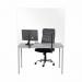 Bi-Office Mobile Duo Melamine Non Magnetic WhiteboardGrey Felt Noticeboard Easel 700x1200mm - EA4726075 45200BS