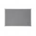 Bi-Office Maya Grey Felt Noticeboard Aluminium Frame 600x450mm - FA0242170 45256BS