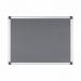 Bi-Office Maya Grey Felt Noticeboard Aluminium Frame 600x450mm - FA0242170 45256BS