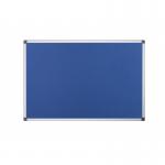 Bi-Office Maya Blue Felt Noticeboard Aluminium Frame 600x450mm - FA0243170 45263BS