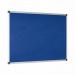 Bi-Office Maya Blue Felt Noticeboard Aluminium Frame 600x450mm - FA0243170 45263BS