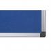 Bi-Office Maya Blue Felt Noticeboard Aluminium Frame 600x450mm - FA0243170 45263BS