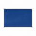 Bi-Office Maya Blue Felt Noticeboard Aluminium Frame 600x450mm - FA0243170 45263BS