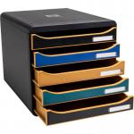Exacompta Neo Deco Big Box Plus 5 Drawer Unit 347 x 278 x 271mm Assorted Colours (Each) - 309505D 45289EX