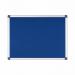 Bi-Office Maya Blue Felt Noticeboard Aluminium Frame 1200x900mm - FA0543170 45326BS