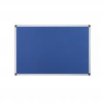 Bi-Office Maya Blue Felt Noticeboard Aluminium Frame 1200x900mm - FA0543170 45326BS