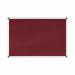 Bi-Office Maya Burgundy Felt Noticeboard Aluminium Frame 2400x1200mm - FA2133170 45354BS