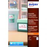 Avery Removable Product Label Rectangular 62x89mm White (Pack 180 Labels) L7108REV-20 45357AV