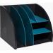 Exacompta NeoDeco Desktop Organiser 282x356x282mm BlackDuck Blue (Each) - 394505D 45408EX