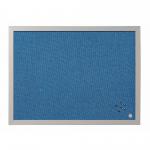 Bi-Office Blue Bells Pearl Noticeboard Aluminium Frame 600x450mm - FB04130608 45459BS