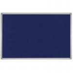 Bi-Office Maya Blue Felt Noticeboard Plastic Frame 600x450mm - FB0443186 45473BS