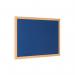 Bi-Office Earth-It Blue Felt Noticeboard Oak Wood Frame 1800x1200mm - FB8543233 45564BS