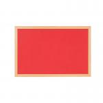 Bi-Office Earth-It Red Felt Noticeboard Oak Wood Frame 1800x1200mm - FB8546233 45571BS