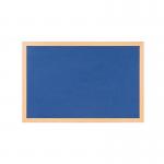 Bi-Office Earth-It Blue Felt Noticeboard Oak Wood Frame 2400x1200mm - FB8643233 45578BS