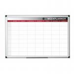 Bi-Office Weekly Magnetic Whiteboard Planner Aluminium Frame 900x600mm - GA0333170 45592BS