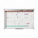 Bi-Office Annual Magnetic Whiteboard Planner Aluminium Frame 900x600mm - GA0337170 45606BS