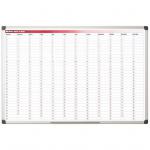 Bi-Office 365-Day Annual Magnetic Whiteboard Planner Aluminium Frame 900x600mm - GA0360170 45627BS