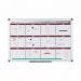 Bi-Office Annual Magnetic Whiteboard Planner Aluminium Frame 900x600mm - GA0375170 45641BS