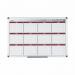 Bi-Office Annual Magnetic Whiteboard Planner Aluminium Frame 900x600mm - GA0375170 45641BS