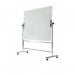 Bi-Office Revolving Double Sided Magnetic Glass Whiteboard 1500x1200mm - GQR0450 45683BS