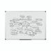 Bi-Office Maya Non Magnetic Melamine Whiteboard Aluminium Frame 600x900mm - MA0312170 45718BS