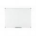 Bi-Office Maya Non Magnetic Melamine Whiteboard Aluminium Frame 1200x900mm - MA0512170 45739BS