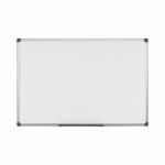 Bi-Office Maya Magnetic Melamine Whiteboard Grey Plastic Frame 2400x1200mm - MB8606186 45921BS