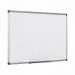 Bi-Office Maya Magnetic Melamine Whiteboard Grey Plastic Frame 2400x1200mm - MB8606186 45921BS