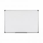 Bi-Office Maya Magnetic Melamine Whiteboard Grey Plastic Frame 2400x1200mm - MB8606186 45921BS