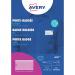 This picture shows Avery UK name badge holders in size 40mm x 75mm. The package includes 108 inserts and 100 holders, perfect for organizing and displaying name tags.