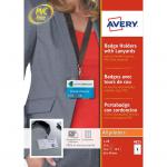 Avery Name Badge Holder with Lanyard 60x90mm (Pack 10) - 4825 45980AV