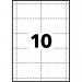 Avery Microperforated Printable Inserts 90mm x 54mm All Printers 200 Labels 20 sheet - L4727-20 45994AV