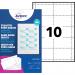 Avery Microperforated Printable Inserts 90mm x 54mm All Printers 200 Labels 20 sheet - L4727-20 45994AV