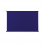 Bi-Office Maya Fire Retardant Blue Felt Noticeboard Aluminium Frame 1200x900mm - SA0501170 45998BS