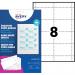 Avery Microperforated Printable Inserts 90mm x 60mm All Printers 160 Labels 20 Sheet - L4728-20 46001AV